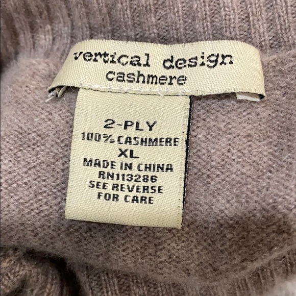Vertical design Cashmere sweater XL - Picture 4 of 4